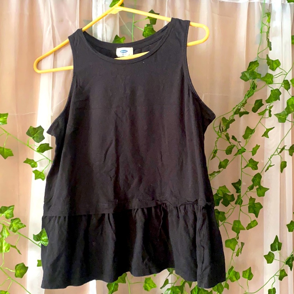Black Peplum Top